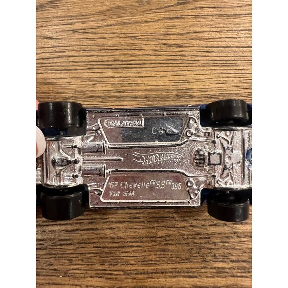 Hot Wheels 67 Chevelle Die-Cast Car Blue Metallic Finish Collectible Toy - Picture 4 of 4